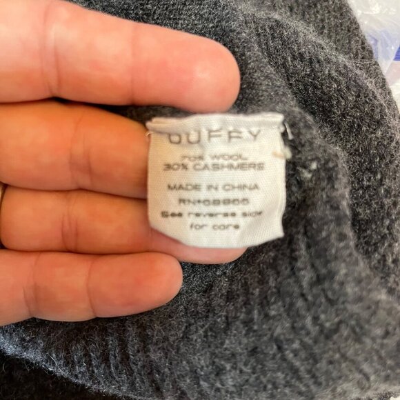 Duffy‎ Cashmere Blend Longline Metal Ring Accent Cardigan Size M - Picture 7 of 10